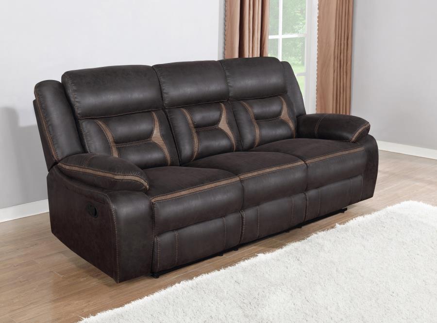 Greer Brown Motion Sofa - furniture place usa