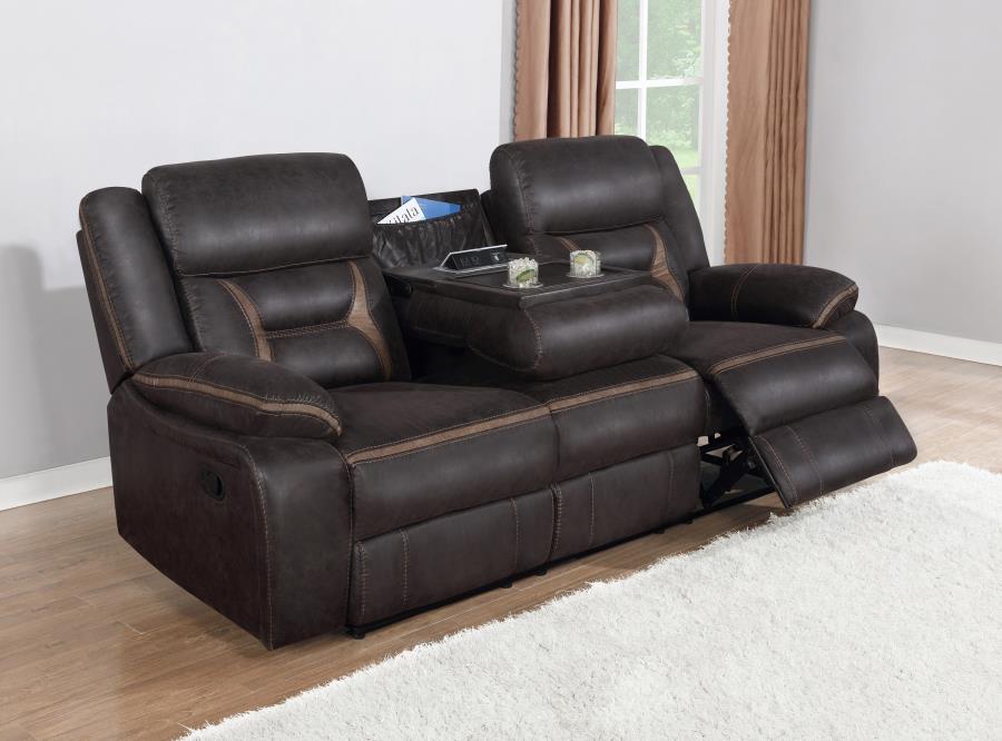Greer Brown Motion Sofa - furniture place usa
