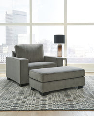 Angleton Chair and Ottoman - furniture place usa