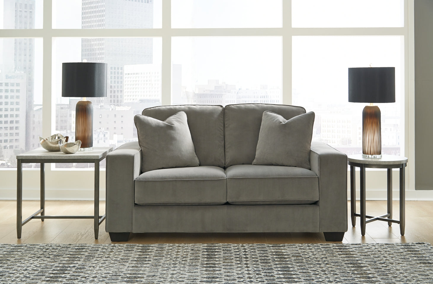 Angleton Sofa and Loveseat - furniture place usa