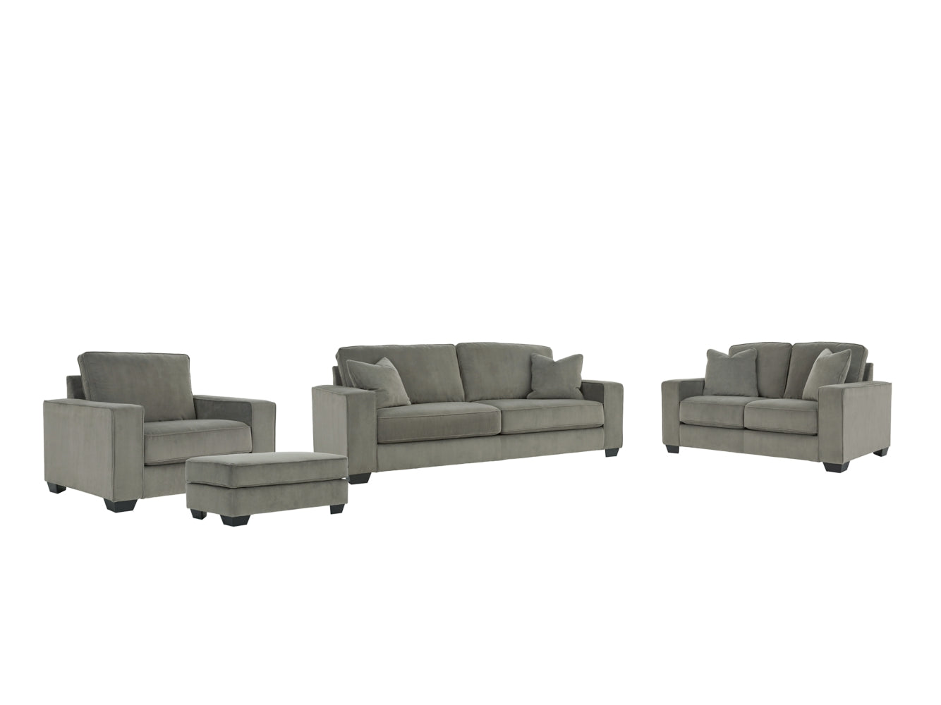 Angleton Sofa, Loveseat, Chair and Ottoman - furniture place usa