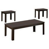 Elias Black 3 Pc Coffee Table Set - furniture place usa