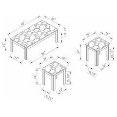 Rhodes Grey 3 Pc Coffee Table Set - furniture place usa