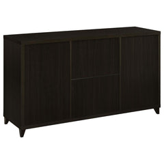 Lewes Brown 4 Pc Entertainment Center - furniture place usa
