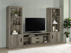 Burke Grey 3 Pc Entertainment Center - furniture place usa