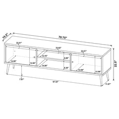 Allie Brown 71" Tv Stand - furniture place usa