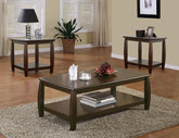 Dixon Brown 3 Pc Coffee Table Set - furniture place usa