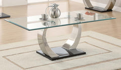 Pruitt Silver Coffee Table - furniture place usa