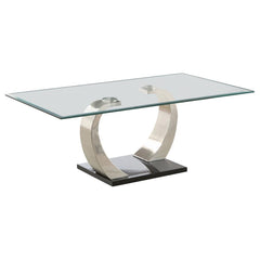 Pruitt Silver Coffee Table - furniture place usa