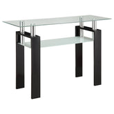 Dyer Black Sofa Table - furniture place usa