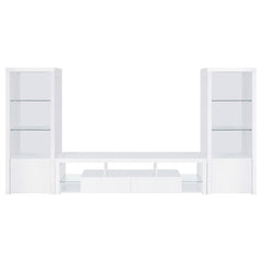 Jude White 3 Pc Entertainment Center - furniture place usa
