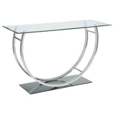 Danville Silver Sofa Table - furniture place usa