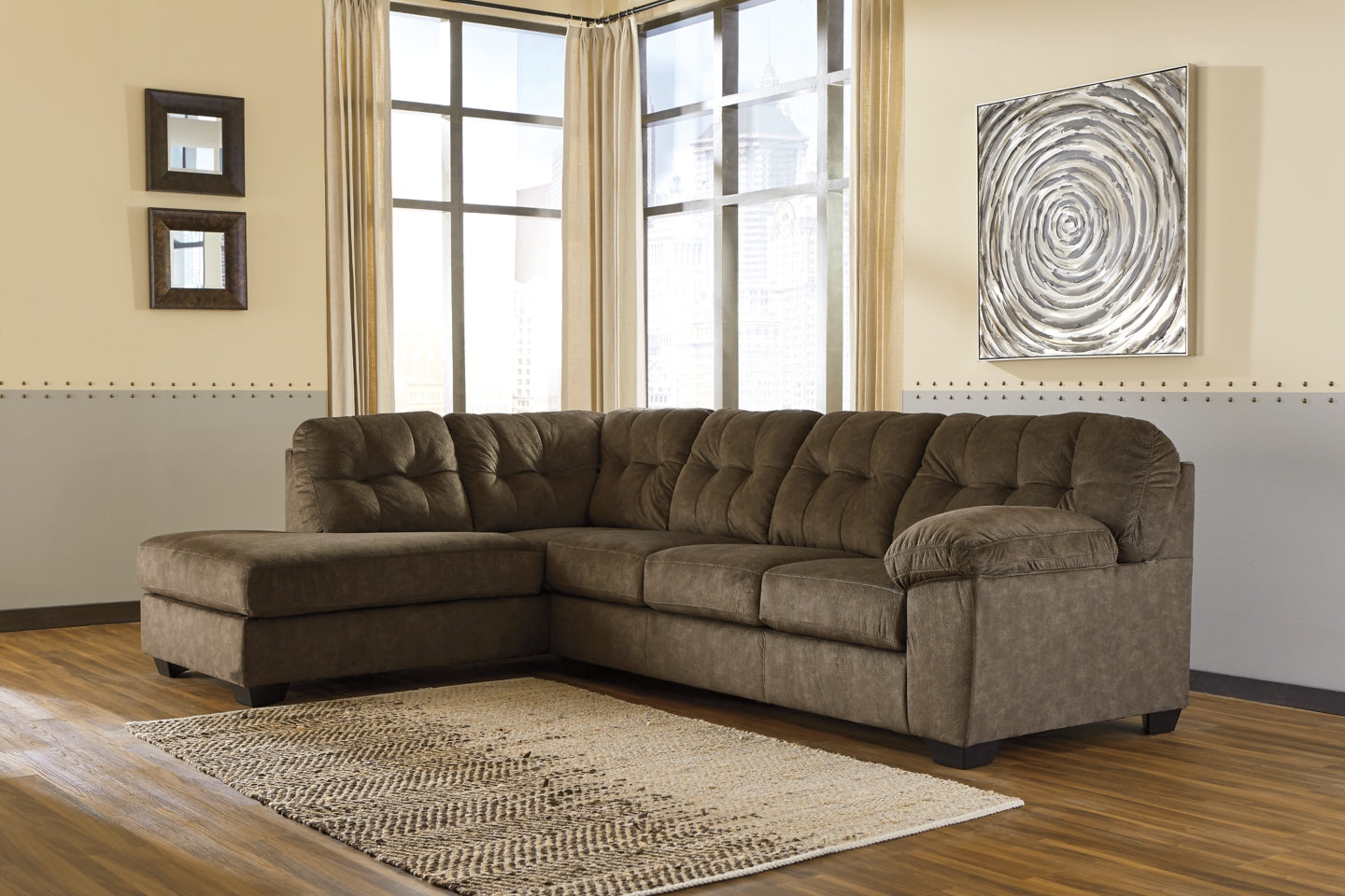 Accrington 2-Piece Sectional with Ottoman - PKG001583 - furniture place usa