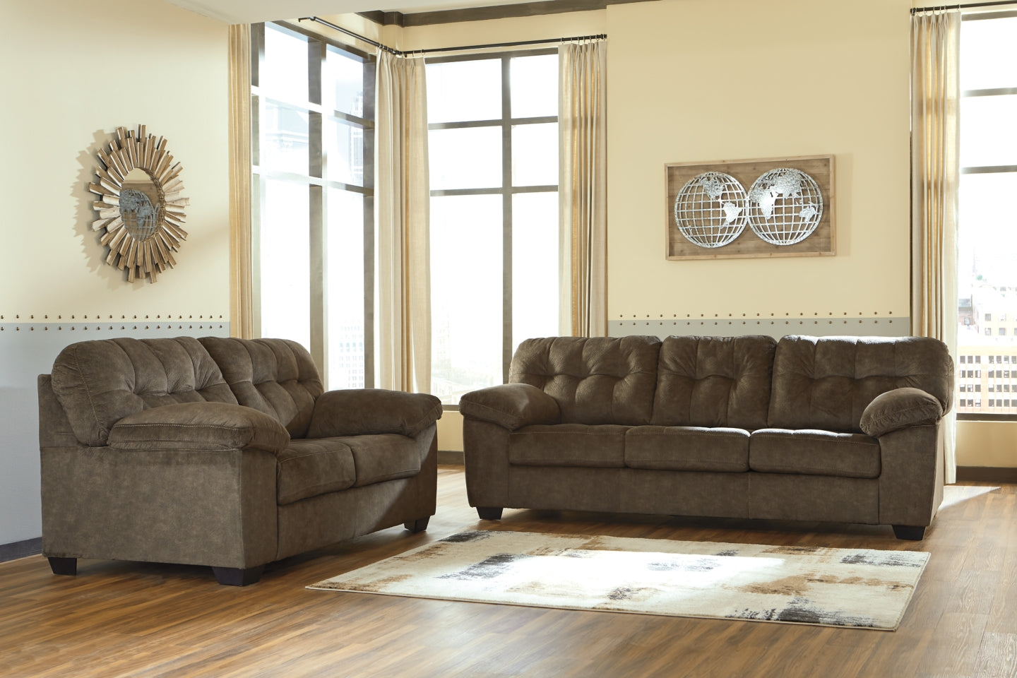 Accrington Sofa and Loveseat - furniture place usa