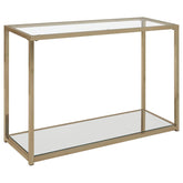 Cora Gold Sofa Table - furniture place usa