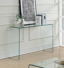Ripley Clear Sofa Table - furniture place usa