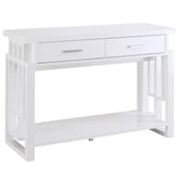 Schmitt White Sofa Table - furniture place usa