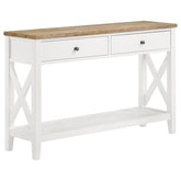 Maisy Brown Sofa Table - furniture place usa