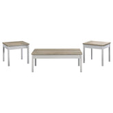 Stacie White 3 Pc Coffee Table Set - furniture place usa