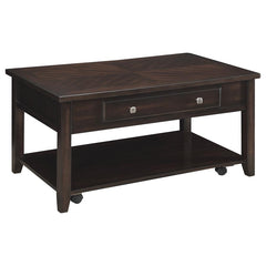 Bradford Brown Lift Top Coffee Table - furniture place usa