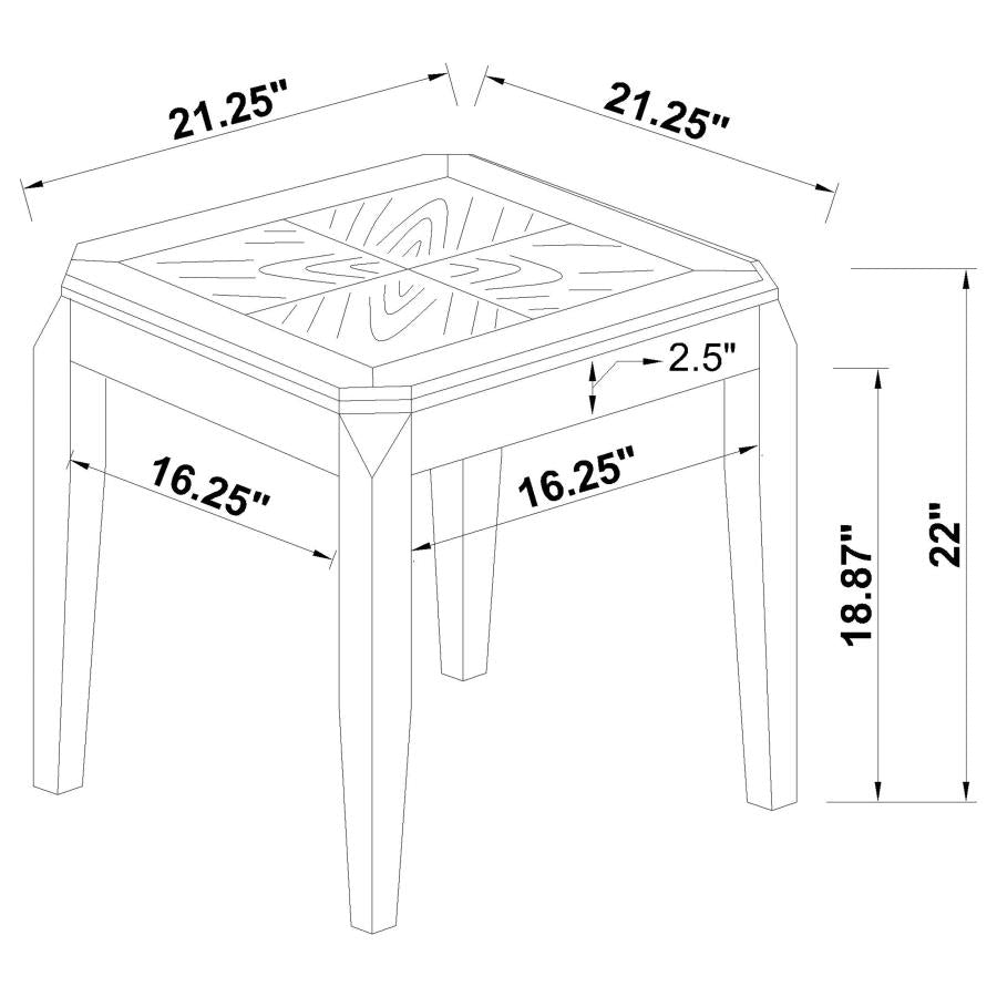 Baylor Brown End Table - furniture place usa