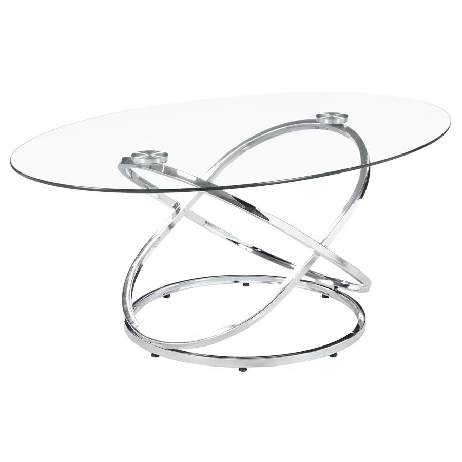 Warren Silver 3 Pc Coffee Table Set - furniture place usa