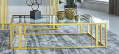 Adri Gold Coffee Table - furniture place usa