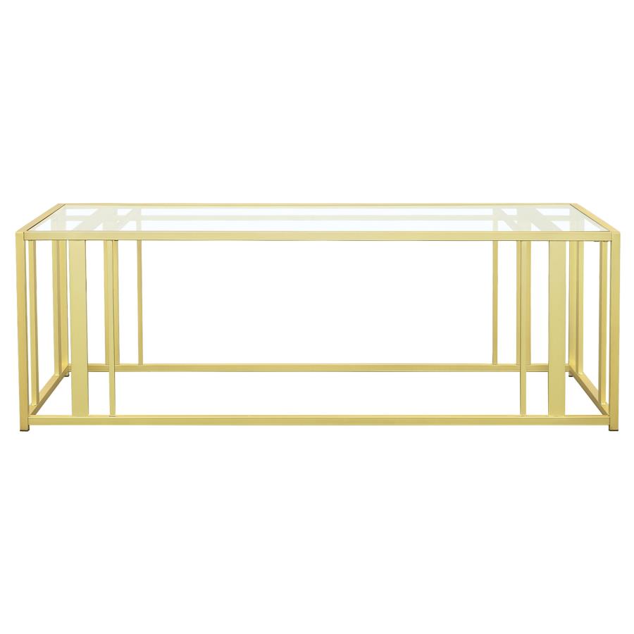 Adri Gold Coffee Table - furniture place usa