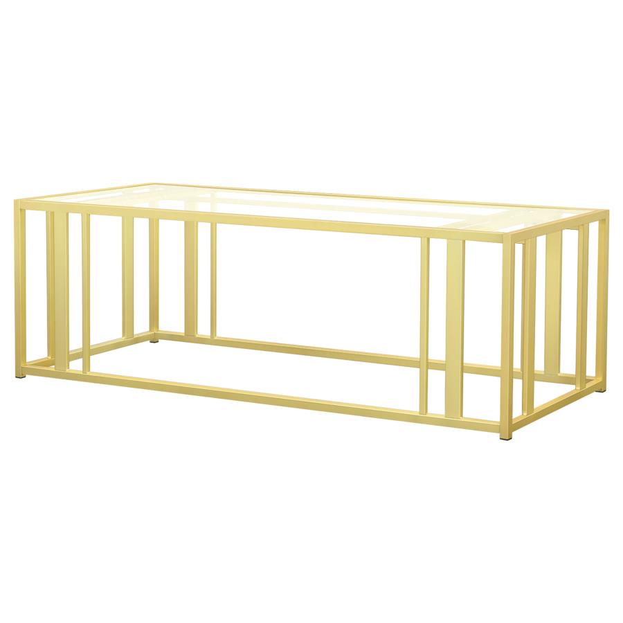 Adri Gold Coffee Table - furniture place usa