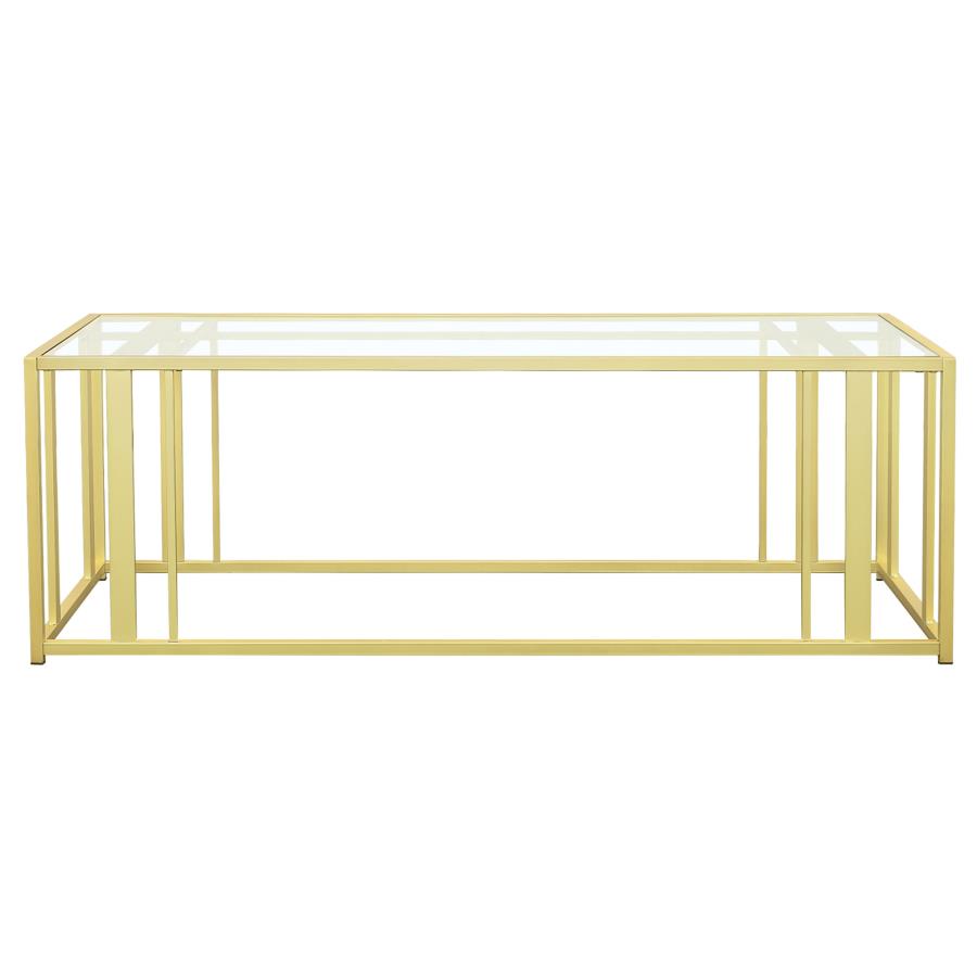 Adri Gold Coffee Table - furniture place usa