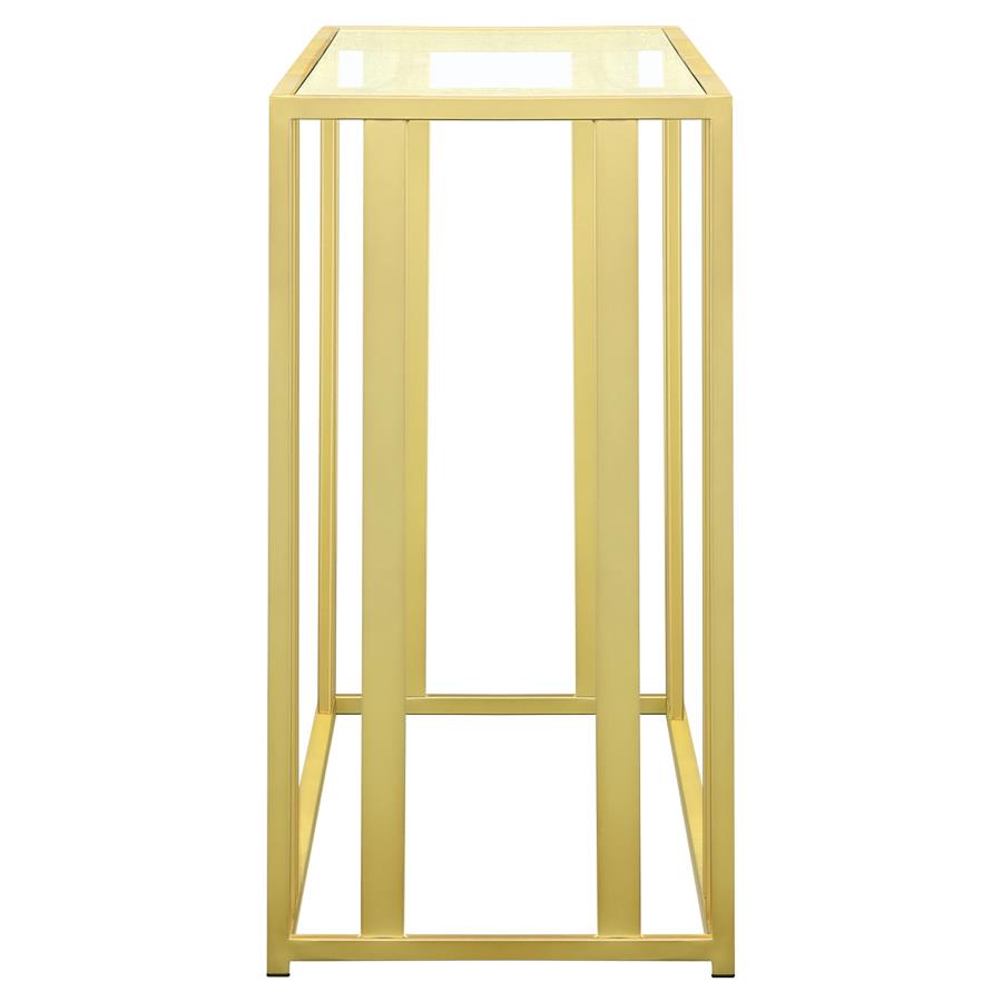 Adri Gold Sofa Table - furniture place usa