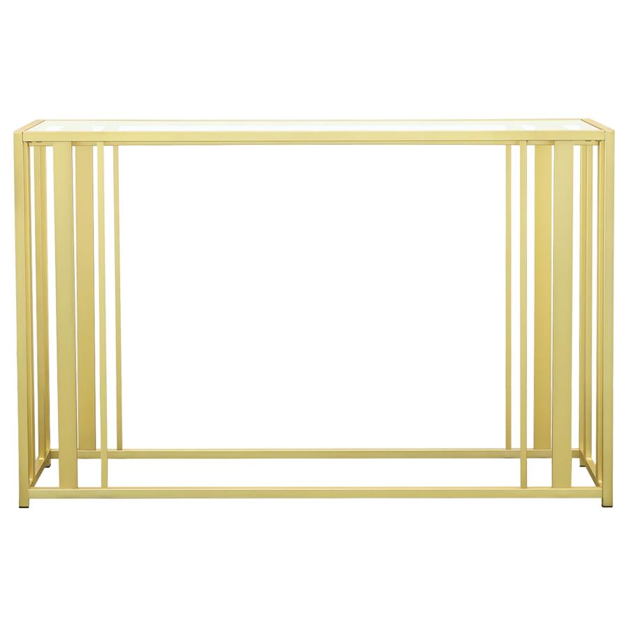 Adri Gold Sofa Table - furniture place usa