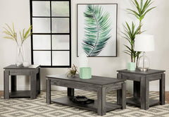 Donal Grey 3 Pc Coffee Table Set - furniture place usa