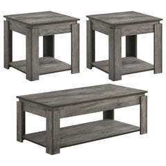Donal Grey 3 Pc Coffee Table Set - furniture place usa