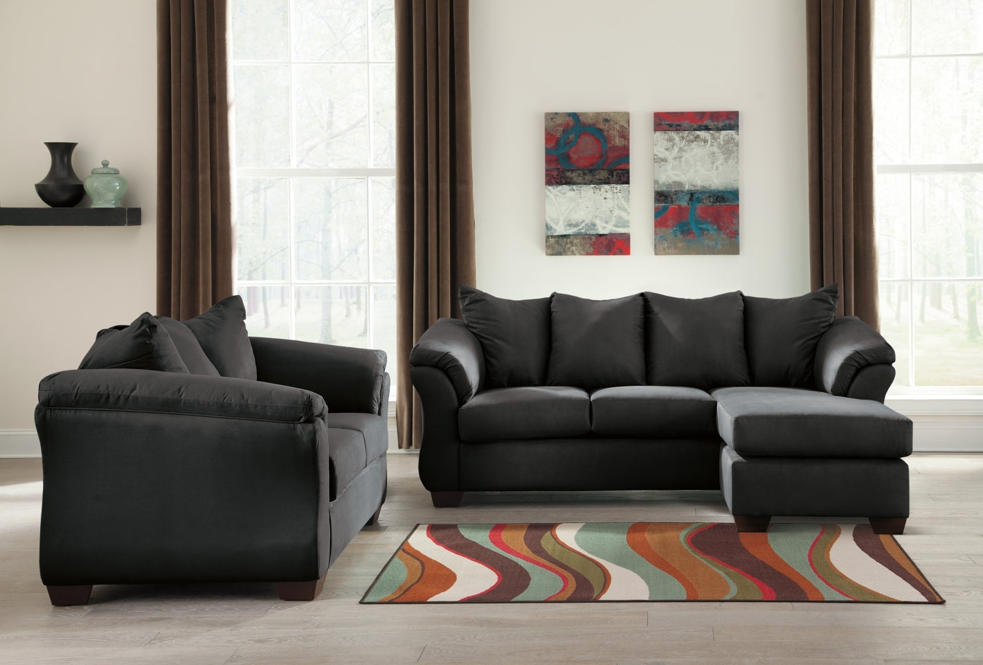 Darcy Sofa Chaise and Loveseat - furniture place usa