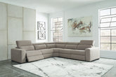 Mabton 5-Piece Power Reclining Sectional - furniture place usa