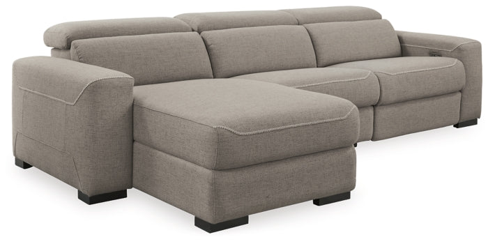 Mabton 3-Piece Sectional with Recliner - PKG002340 - furniture place usa
