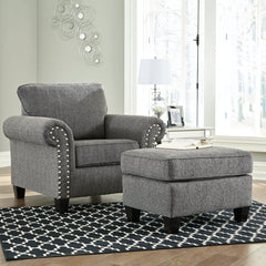 Agleno Chair and Ottoman - furniture place usa