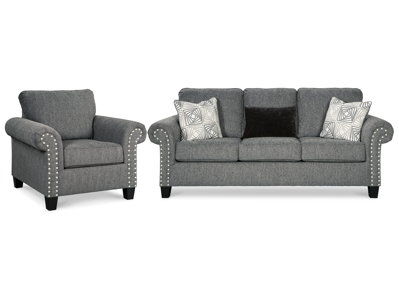Agleno Sofa and Chair - furniture place usa