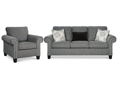Agleno Sofa and Chair - furniture place usa