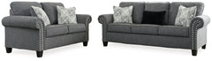 Agleno Sofa and Loveseat - furniture place usa