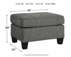 Agleno Sofa, Loveseat, Chair and Ottoman - furniture place usa
