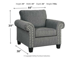 Agleno Sofa and Chair - furniture place usa