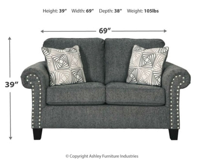 Agleno Sofa and Loveseat - furniture place usa