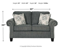 Agleno Sofa and Loveseat - furniture place usa