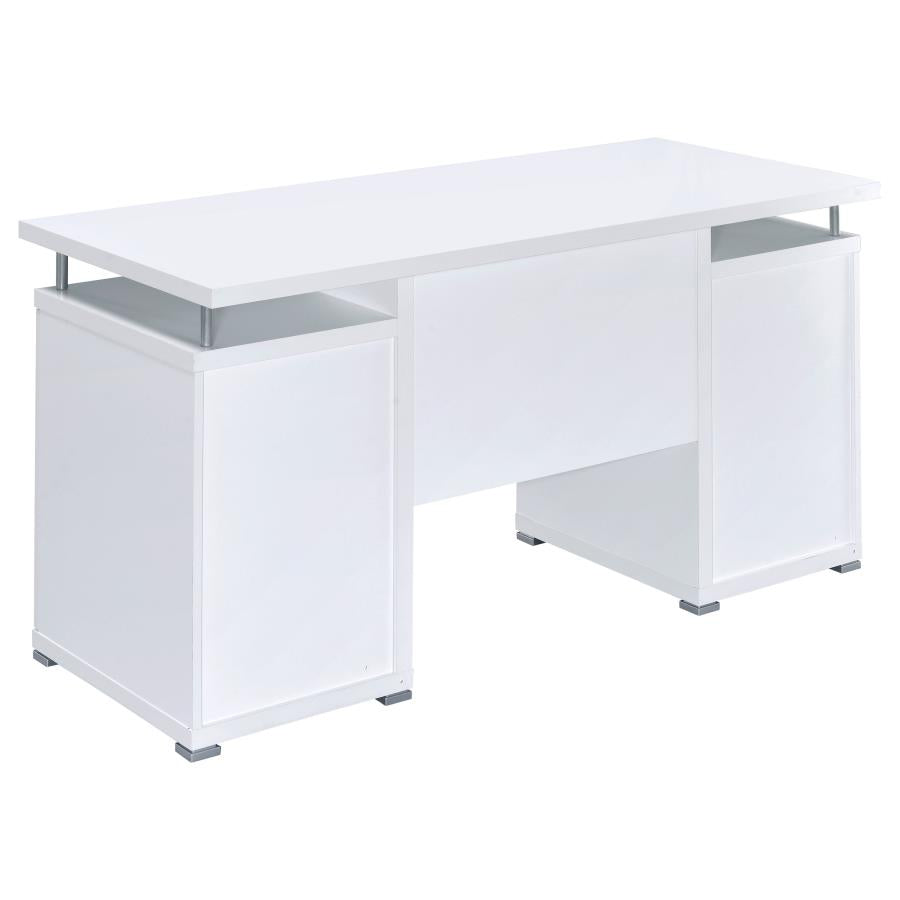 Tracy White Computer Desk - furniture place usa