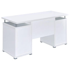 Tracy White Computer Desk - furniture place usa