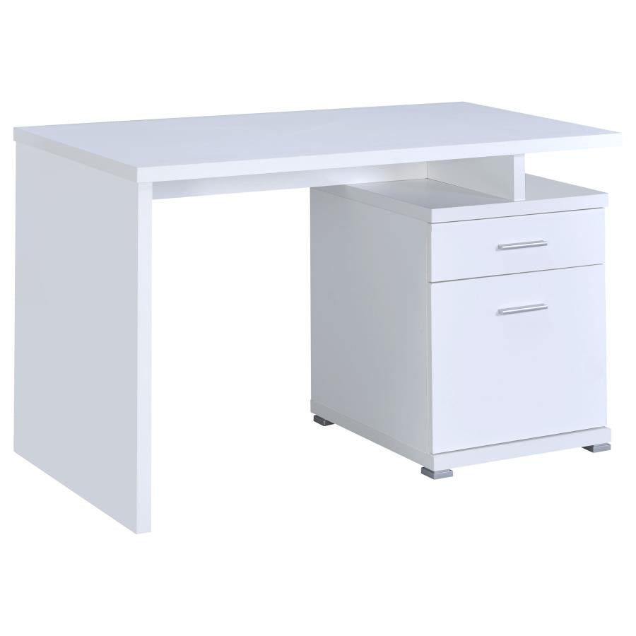 Irving White Computer Desk - furniture place usa