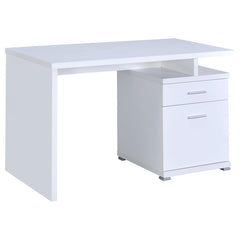 Irving White Computer Desk - furniture place usa
