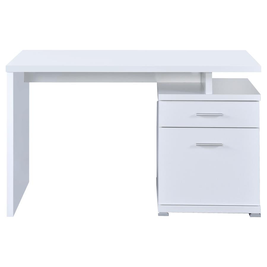 Irving White Computer Desk - furniture place usa